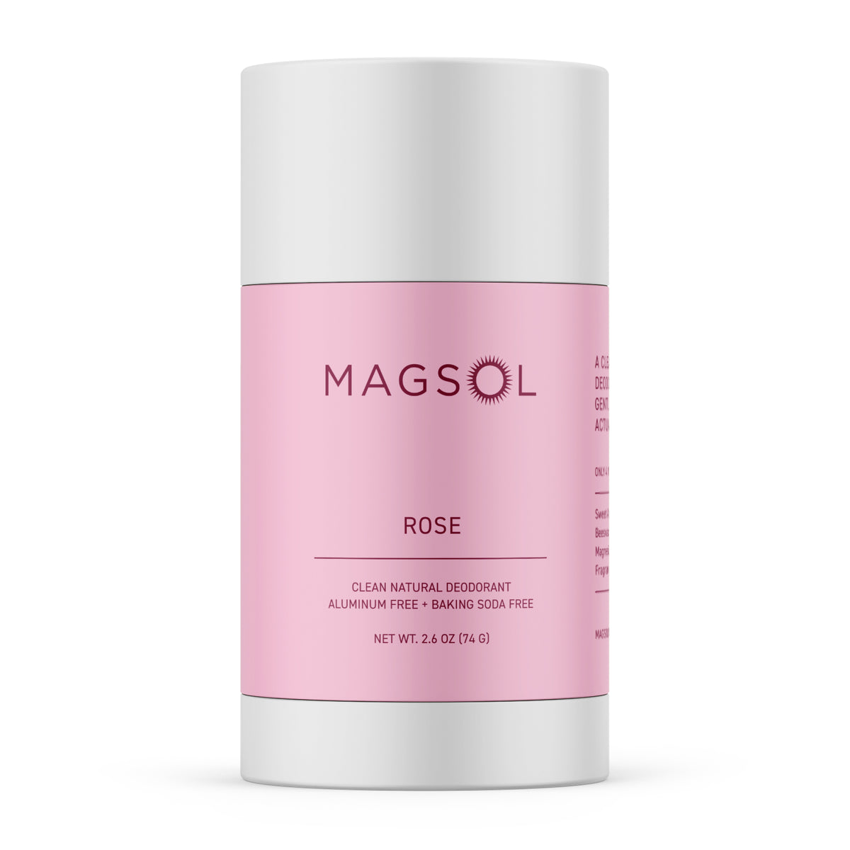 MAGSOL - Best Natural Magnesium Deodorant for Men & Women